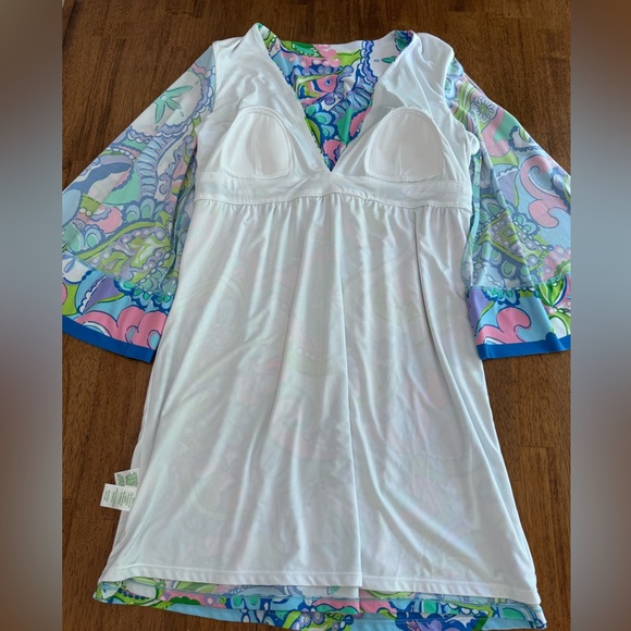 Lilly Pulitzer Tropez Tunic Dress SZ M Multi Conch Republic Engineered - Picture 11 of 14